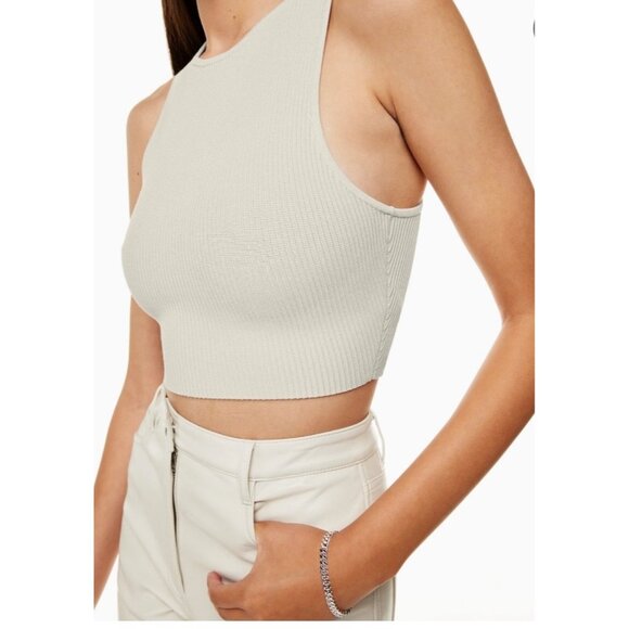 Babaton Sculpt Knit Tank Bundle Cropped Tank + One Shoulder Top Size Medium - Picture 14 of 15